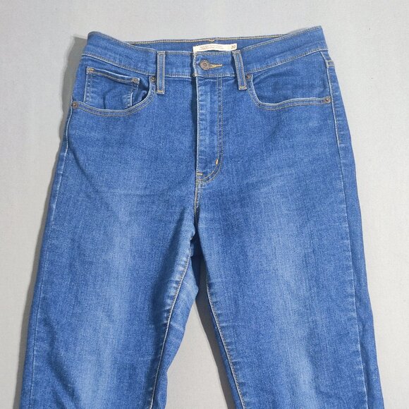 Levi's jeans women's size W30/L30 denim blue colour Mile High Super Skinny - Picture 2 of 16